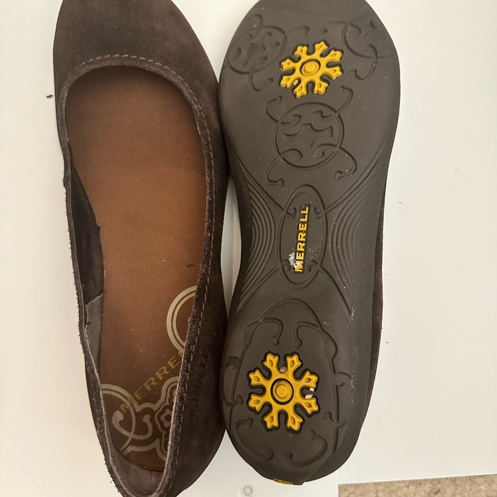 Merrell Women's Dark Brown Suede Flats